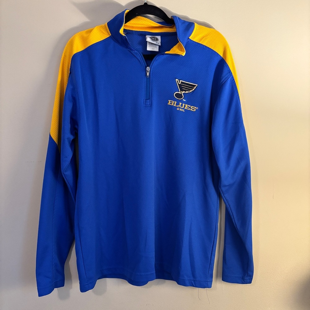 Blue and Yellow Men's Hoodie